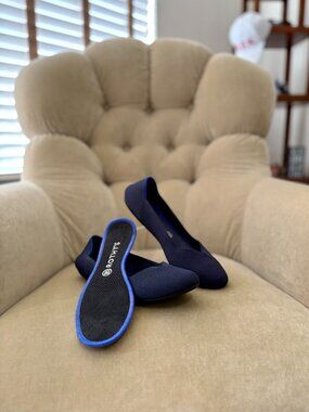 Auth. ROTHY'S Iconic Birdseye Flat Flex Knit Washable Ballet Scrunch Flats